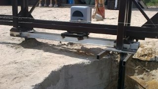 Купить сваи для ворот в Выборг. Заказать ворота на сваях под ключ от 22040 руб